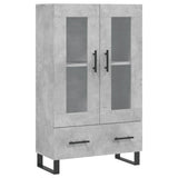Highboard Concrete Grey 69.5x31x115 cm Engineered Wood 828328