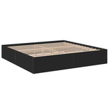 Bed Frame without Mattress Black 200x200 cm 3280987