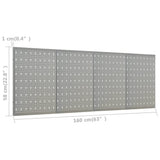 Wall-mounted Peg Boards 4 pcs 40x58 cm Steel 145350
