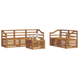 Sofa Sets 6 pcs Natural Solid Acacia Wood 3374384