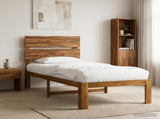 Single Bed Frame with Headboard ROSTOCK Natural 80 x 200 cm 903495