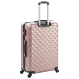 Hardcase Trolley Set 3 pcs Rose Gold ABS 91888