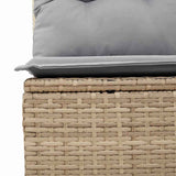 Garden Sofa Set with Storage 8 pcs Beige Poly rattan 3358667