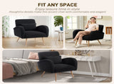 Teddy Fleece Accent Chair - Black T3398P377847