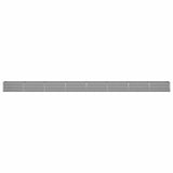 Planter Light Grey 770 x 50 x 45 cm Galvanised Steel 42018162