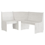 3 Piece Dining Set REINE White Solid Wood Pine 3096568