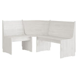 3 Piece Dining Set REINE White Solid Wood Pine 3096568