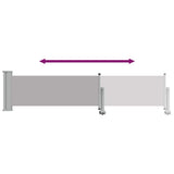 Patio Retractable Side Awning 60x300 cm Grey 48354