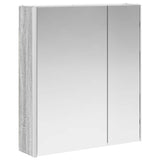 Bathroom Mirror Cabinet Grey Sonoma 63.5 x 15.5 x 70 cm 889244