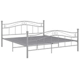 Bed Frame Grey Powder-coated metal Super King Tough Bed Frame 325005