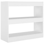 Book Cabinet/Room Divider White 80x30x72 cm 811691
