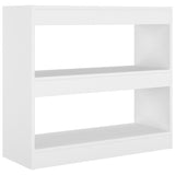 Book Cabinet/Room Divider White 80x30x72 cm 811691
