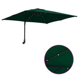 Garden Parasol Green 248.5 x 247.5 x 160 cm Polyester and Steel 42003252