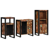 Bathroom Furniture Set 3 pcs Multicolour Solid Reclaimed Wood 3305611