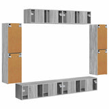 TV Cabinet 8 pcs Grey Sonoma 3409147