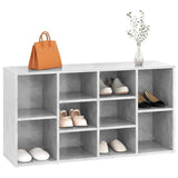 Shoe Bench Concrete Grey 103x30x55 cm Engineered Wood 803294