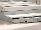 Bed Drawers Concrete Grey 120 x 36.5 x 16.5 cm Engineered Wood 866942