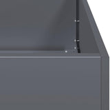 Planter Anthracite 120x40x40 cm Cold-rolled Steel 860677