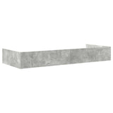 Bed Frame with Drawer Concrete Grey 75 x 190 cm Engineered Wood 3335256