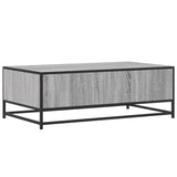 ZNTS Coffee Table Grey Sonoma 100x57x35 cm Engineered Wood and Metal 848762