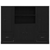 Highboard Black Oak 132 x 35.5 x 103.5 cm Engineered wood 3333078