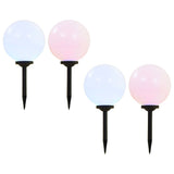 Outdoor Solar Lamps 4 pcs LED Spherical 30 cm RGB 277127