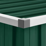 Garden Shed Green 195x198x159 cm Galvanised Steel 46253