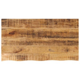 Table Top 110x60x2.5 cm Live Edge Solid Wood Rough Mango 370359