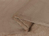 Throw Blankets 6 pcs Camel 220 x 240 cm Fleece 42016795