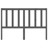 Bed Headboard Grey 156x4x100 cm Solid Wood Pine 817747