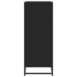 Shoe Cabinet Black 75x38x97.5 cm Engineered Wood and Metal 3300870