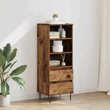 Highboard with Drawer Old Wood 40 x 36 x 110 cm Engineered Wood 882741