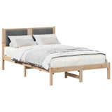 Bed Frame with Upholstered Headboard Dark Grey 120 x 200 cm 878260