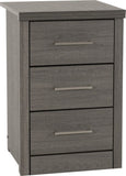 ZNTS Lisbon 3 Drawer Bedside 100-103-037