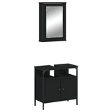 Bathroom Furniture Set Black 3214775