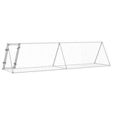 Rabbit Hutch Silver 400x105x91 cm Galvanised Steel 3281531