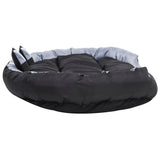 Reversible & Washable Dog Cushion Grey and Black 150x120x25 cm 171210
