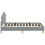 Children's Bed Frame with Headboard Light Grey 80 x 160 cm 42011044