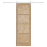 Sliding Door Manual Natural and white 73.5 x 211 cm 3333244
