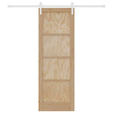 Sliding Door Manual Natural and white 73.5 x 211 cm 3333244
