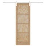 Sliding Door Brown 73.5 x 211 cm Solid Pine Wood 3333244