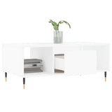 Coffee Table White 90x50x36.5 cm Engineered Wood 830580