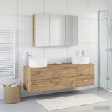 Bathroom Furniture Set 4 pcs Artisan Oak 3407070