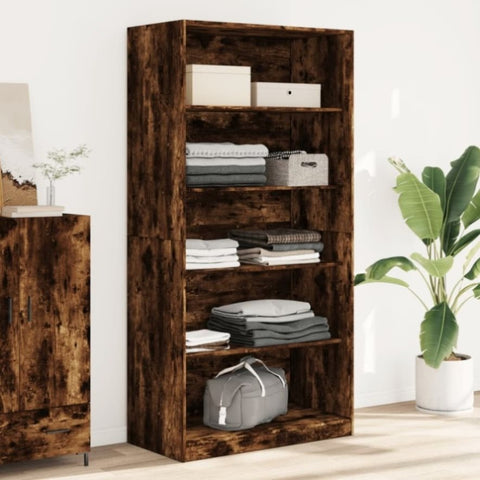 Wardrobe Smoked Oak 100x50x200 cm Engineered Wood 3307733