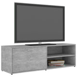 ZNTS TV Cabinet Concrete Grey 120x34x37 cm Engineered Wood 801156