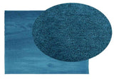 Rug OVIEDO Short Pile Turquoise 240x240 cm 375606