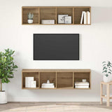 TV Cabinet Set 2 pcs Artisan Oak 37 x 37 x 142.5 cm 3393527