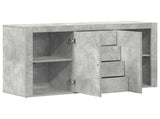 Sideboard Concrete Grey 120 x 36 x 69 cm Engineered Wood 3333859