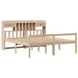 Bookcase Bed without Mattress 180x200 cm Super King Solid Wood Pine 3322061