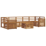 Sofa Sets 8 pcs Natural Solid Acacia Wood 3374534